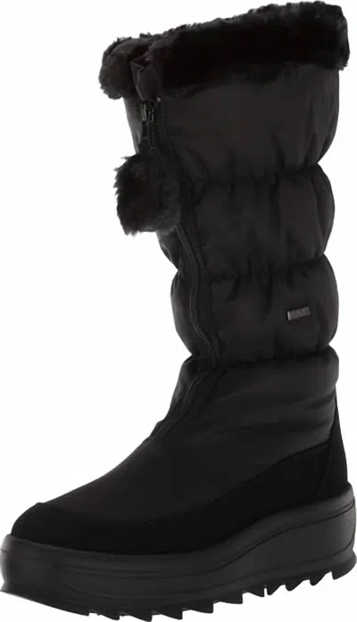 Pajar Women's Toboggan 2.0 Tall Zip Front Boots In Black In Animal Print