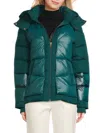Pajar Women's Vega Hooded Puffer Jacket In Green