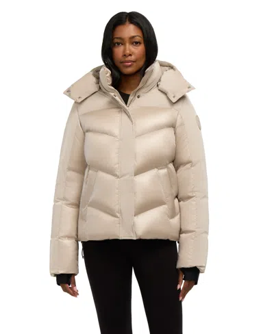 Pajar Women's Violet Midweight Puffer Jacket In White