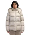 Pajar Vivienne Boxy Short Channel Quilted Puffer In Champagne