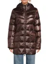 Pajar Women's Zola Hooded Down Puffer Coat In Brown