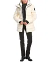 Pajar Yvaine Mixed Media Coat In White