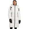 Pajar Zaniah Long Channel Quilted Puffer In White