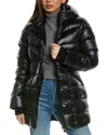 Pajar Zola Box Quilt Mid-length Puffer Coat In Black
