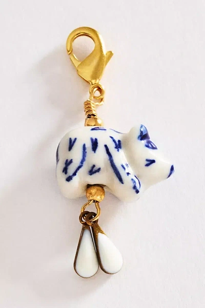 Pajarolimon Mini Pig Charm In Blue