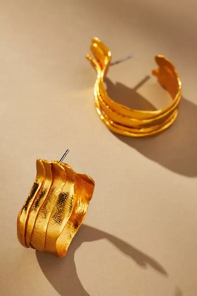 Pajarolimon Mycena Hoop Earrings In Gold