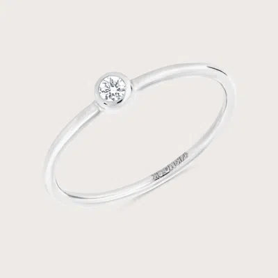 Pajure 14k Gold Bezel Lab Grown Diamond Ring In Metallic