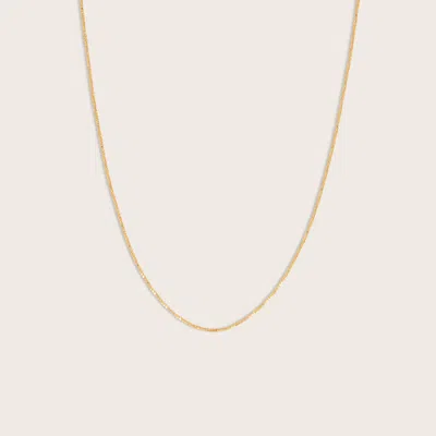 Pajure 14k Gold Petite Box Chain Necklace