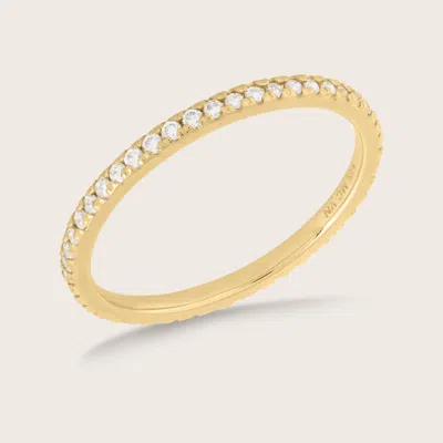 Pajure 14k Gold Petite Lab Grown Diamond Eternity Band Ring In Pink