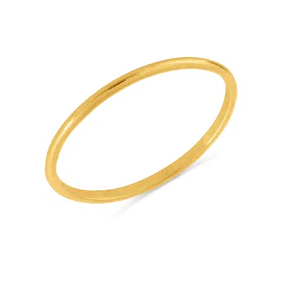 Pajure 14k Gold Thin Wedding Band Ring