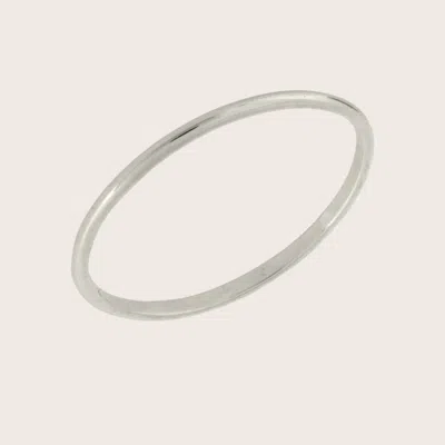 Pajure 14k Gold Thin Wedding Band Ring In Metallic