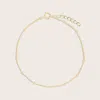 Pajure 14k Yellow Gold Beaded Chain Bracelet In Gold