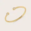 Pajure 14k Yellow Gold Bezel Lab Grown Diamond Open Band Ring In Gold