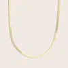 Pajure 14k Yellow Gold Herringbone Chain Necklace In Gold