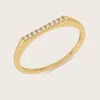 Pajure 14k Yellow Gold Lab Grown Diamond Bar Ring In Gold