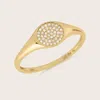 Pajure 14k Yellow Gold Lab Grown Diamond Signet Ring In Gold