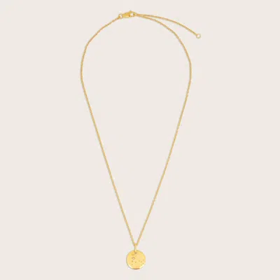 Pajure 18k Gold Vermeil Pisces Zodiac Necklace With Sapphire Crystal