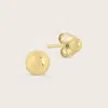Pajure 6mm 14k Yellow Gold Sphere Stud Earrings In Gold