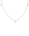 Pajure Fine Jewelry 14k 0.06 Ct. Tw. Lab-grown Diamond Charm Necklace