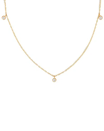 PAJURE FINE JEWELRY PAJURE FINE JEWELRY 14K 0.06 CT. TW. LAB-GROWN DIAMOND CHARM NECKLACE