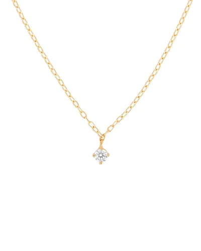 Pajure Fine Jewelry 14k 0.07 Ct. Tw. Lab-grown Diamond Necklace In Gold