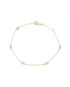 Pajure Fine Jewelry 14k 0.15 Ct. Tw. Lab-grown Diamond Station Bracelet