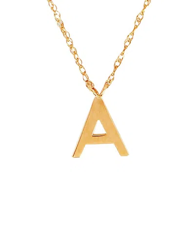 Pajure Fine Jewelry 14k Initial Pendant Necklace In Gold
