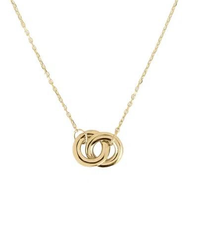 PAJURE FINE JEWELRY PAJURE FINE JEWELRY 14K LINKED CIRCLE PENDANT NECKLACE