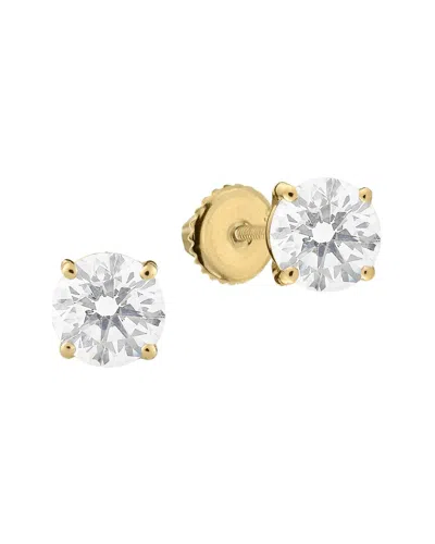 Pajure Fine Jewelry 18k 2.00 Ct. Tw. Lab-grown Diamond Studs In Yellow