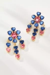 Pakera Pakera Firework Crystal Earrings In Blue