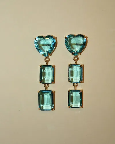 Pakera Pakera Women's Caliente Earrings In Sky In Green
