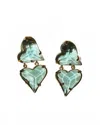 Pakera Pakera Women's El Tango Earrings In Azul In Green