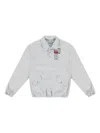 Pal Sporting Goods Half-zip Button-plaque Sweatshirt In White