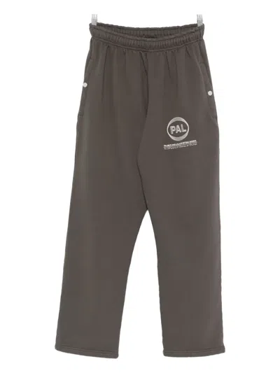 Pal Sporting Goods Logo-print Elasticated-waist Track Pants In Gray