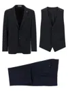 Pal Zileri Three Piece Linea Cerimonia Suit Set In Black