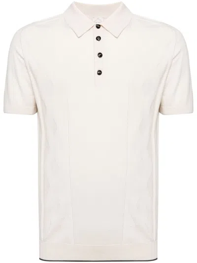 Pal Zileri 3d-knitted Polo Shirt In Neutrals