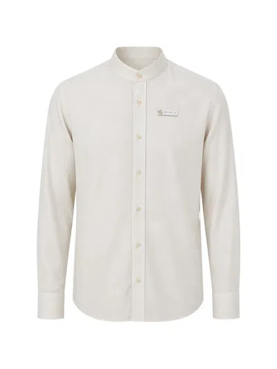 Pal Zileri Band-collar Long-sleeve Shirt In Neutral