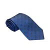 Pal Zileri Blue Pattern Silk Tie In Blue