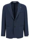 Pal Zileri 'brera' Blazer Button Cuffs In Blue