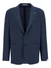 Pal Zileri 'brera' Blazer Button Cuffs In Blue