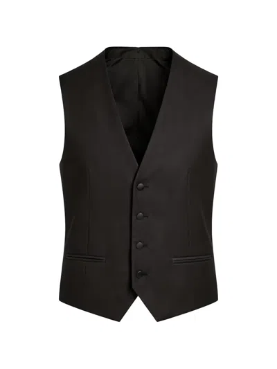 Pal Zileri Button-up Waistcoat In Black