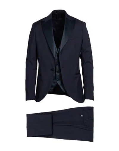 Pal Zileri Cerimonia Man Suit Midnight Blue Size 38 Wool