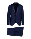 Pal Zileri Cerimonia Man Suit Navy Size 50 Wool, Polyester In Blue