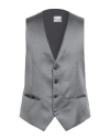 Pal Zileri Cerimonia Man Tailored Vest Grey Size 46 Polyester In Gray