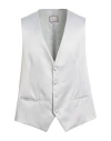 Pal Zileri Cerimonia Man Tailored Vest Light Grey Size 48 Polyester In Gray