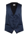 Pal Zileri Cerimonia Man Tailored Vest Navy Size 42 Polyester In Blue