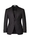 Pal Zileri Check-pattern Blazer In Black
