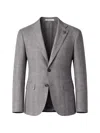 Pal Zileri Check-pattern Blazer In Gray