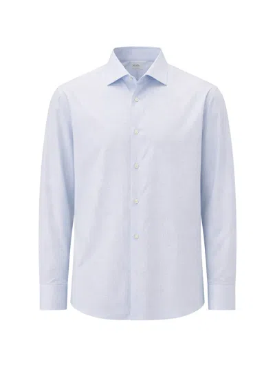 Pal Zileri Check-pattern Long-sleeve Shirt In White