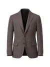 Pal Zileri Check-pattern Notched-lapel Jacket In Brown